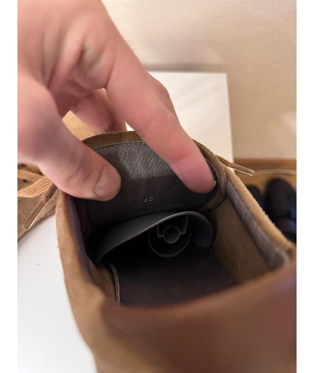 BRUNELLO CUCINELLI Коричневые замшевые низкие кроссовки / кеды, фото 5