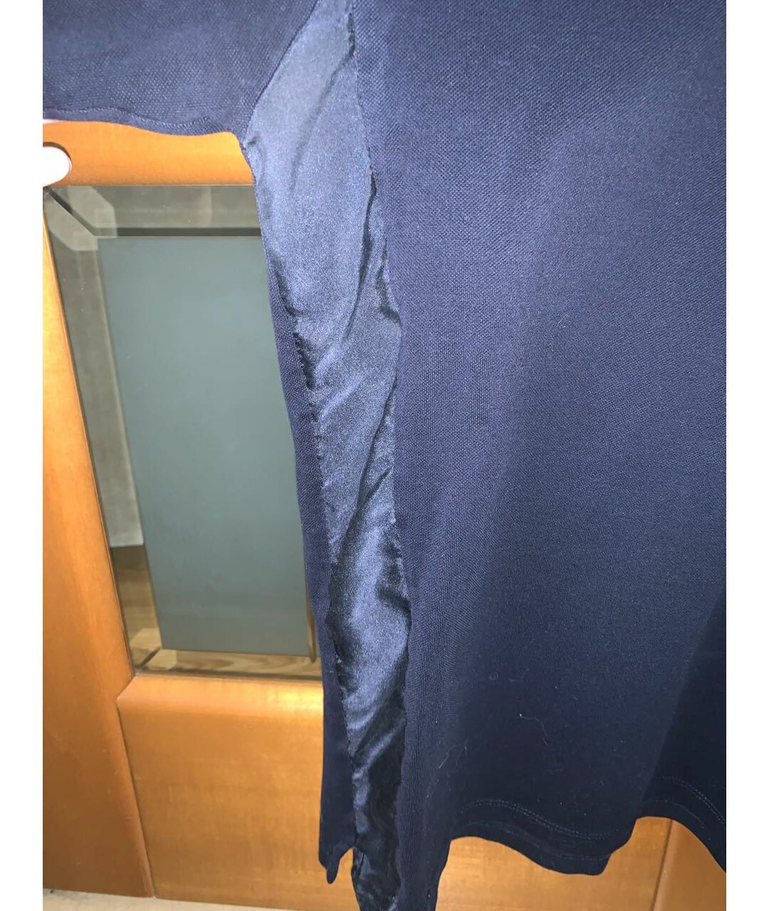 PRADA Темно-синее хлопковое поло с коротким рукавом, фото 6