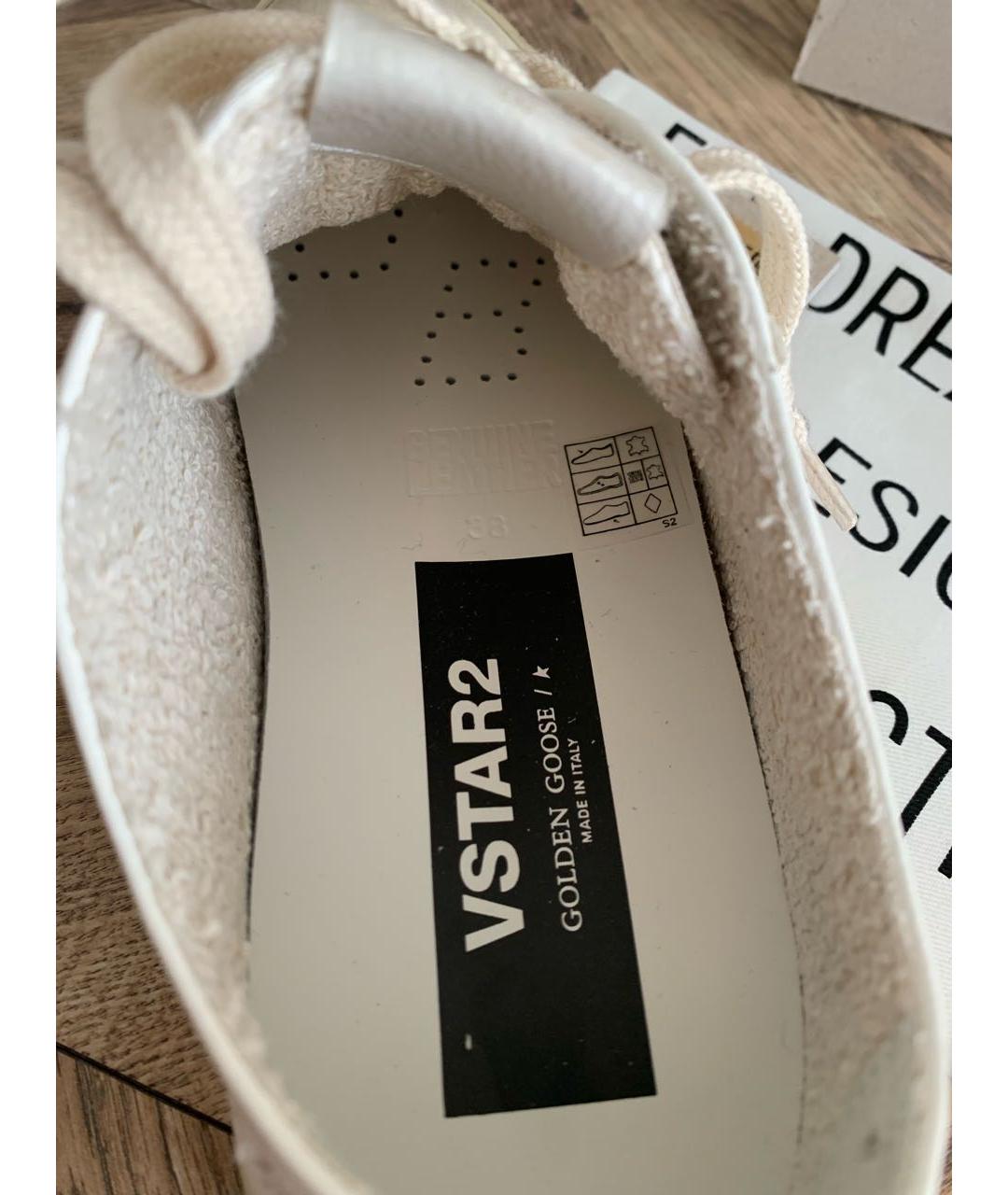 GOLDEN GOOSE DELUXE BRAND Белые кожаные кеды, фото 8