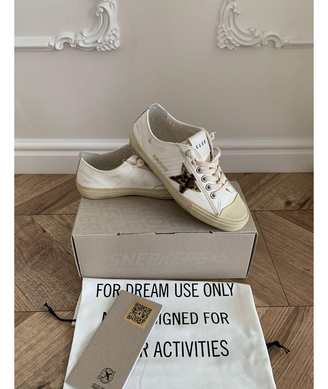 GOLDEN GOOSE DELUXE BRAND Белые кожаные кеды, фото 5