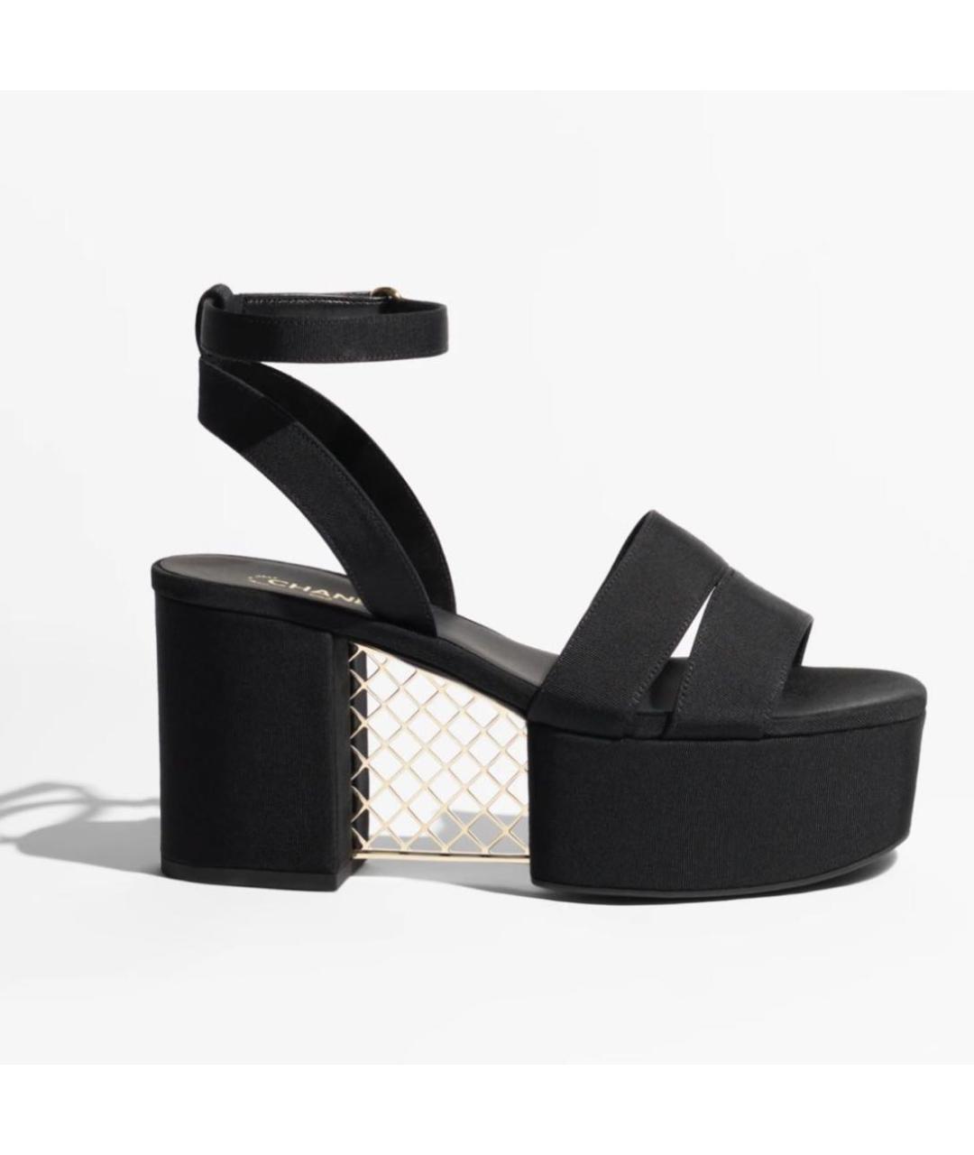 CHANEL Черные босоножки, фото 9