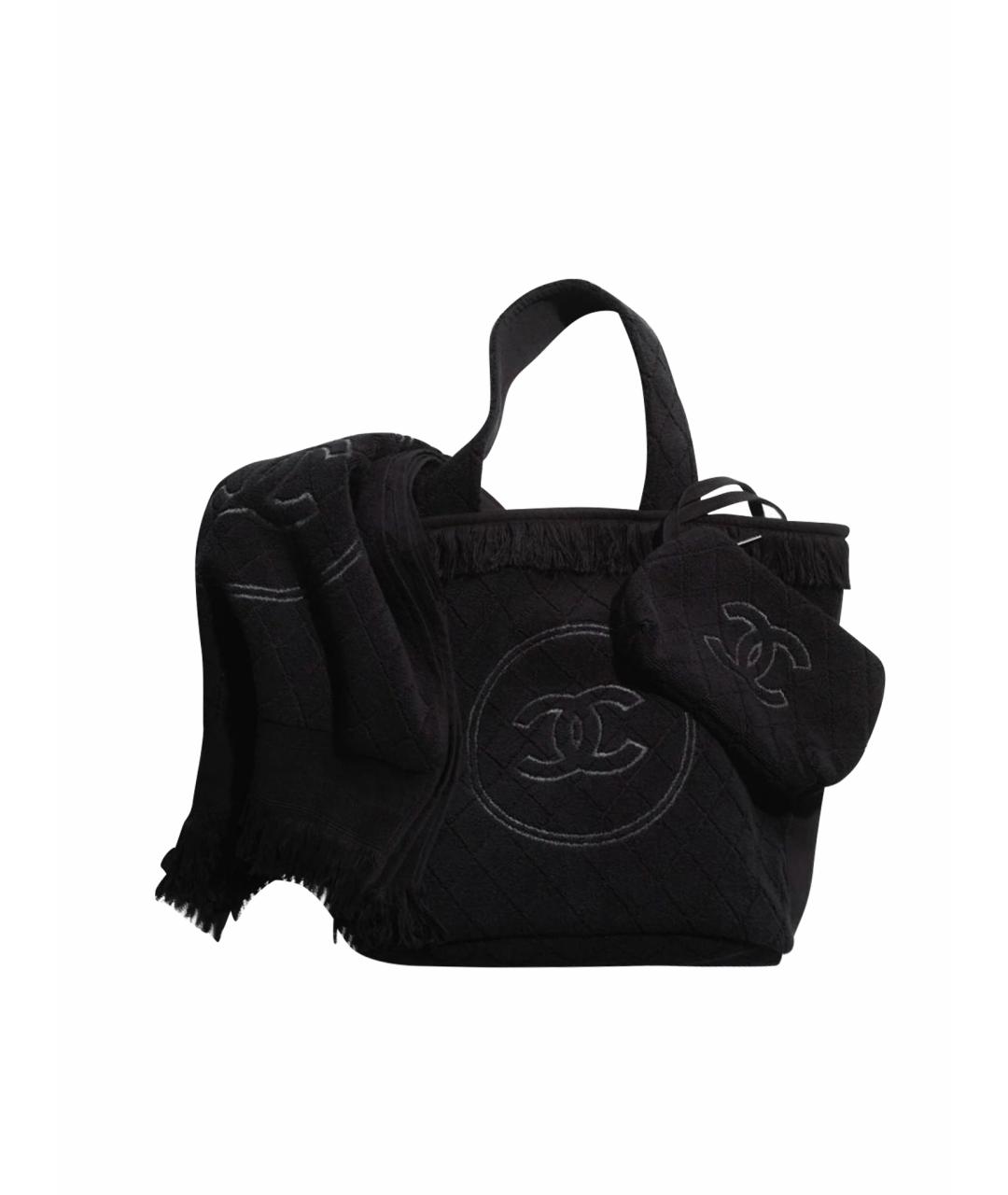 CHANEL Черная пляжная сумка, фото 1