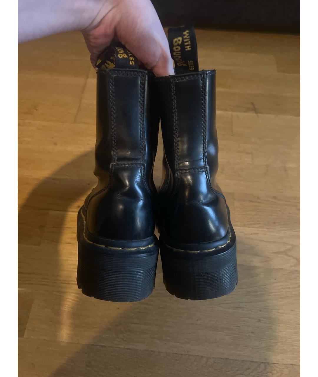DR. MARTENS Черные кожаные ботинки, фото 4