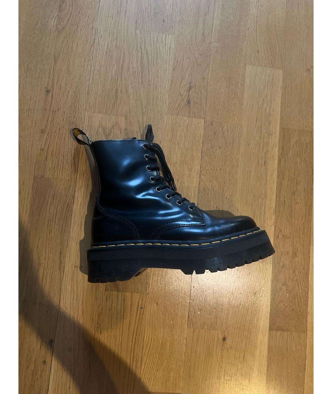 DR. MARTENS Черные кожаные ботинки, фото 8