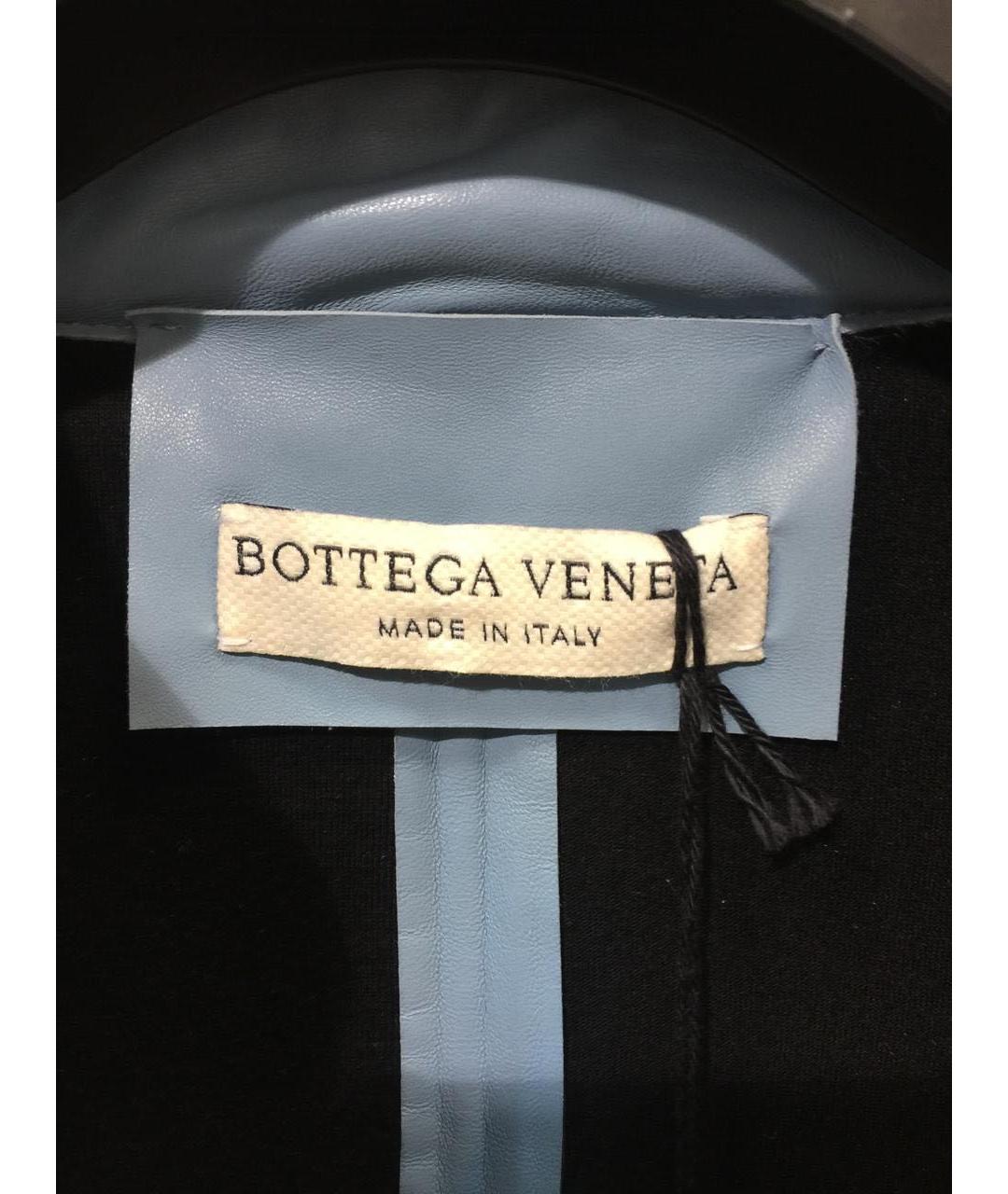 BOTTEGA VENETA Голубая кожаная куртка, фото 3
