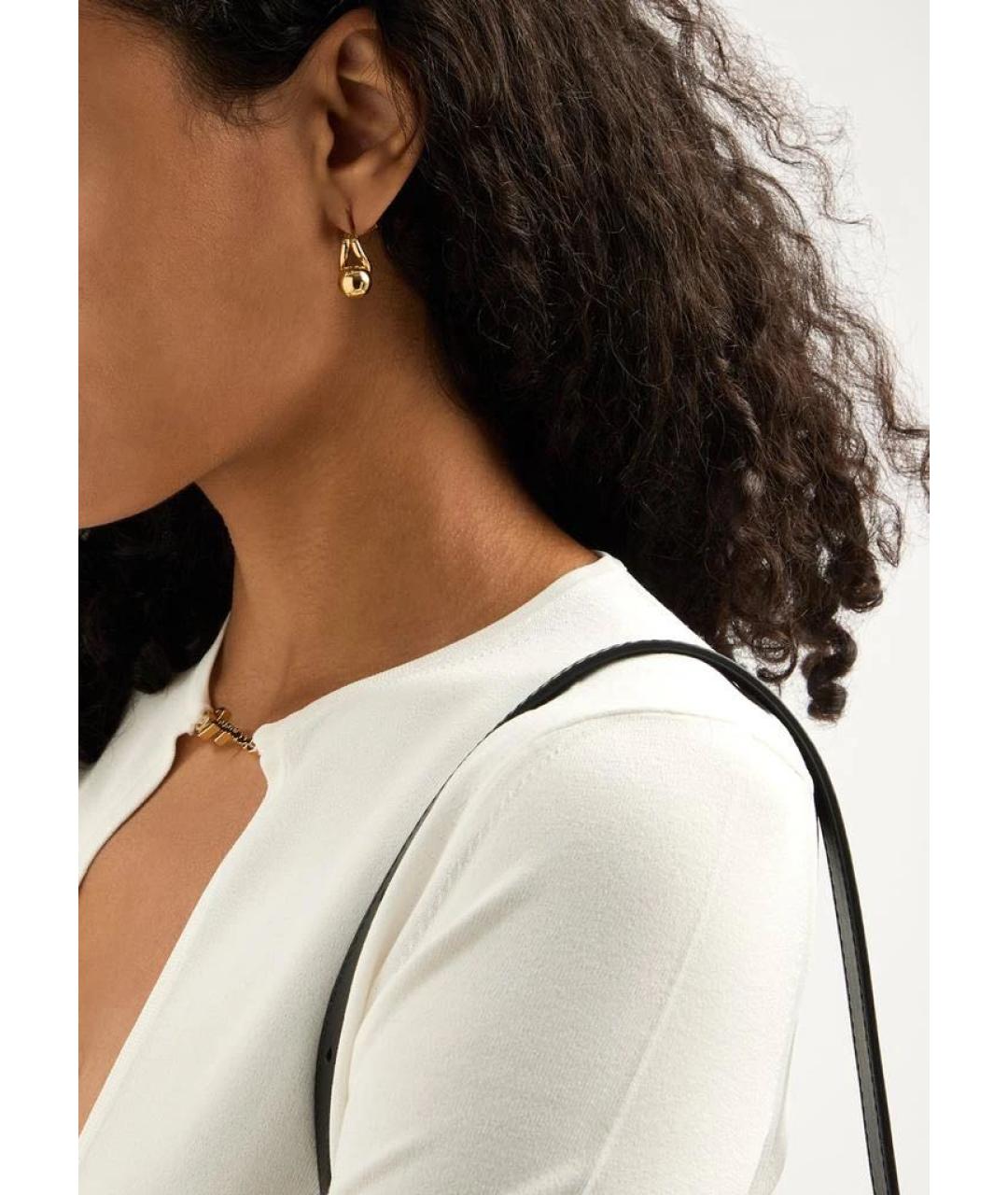 JACQUEMUS Золотые латунные серьги, фото 4