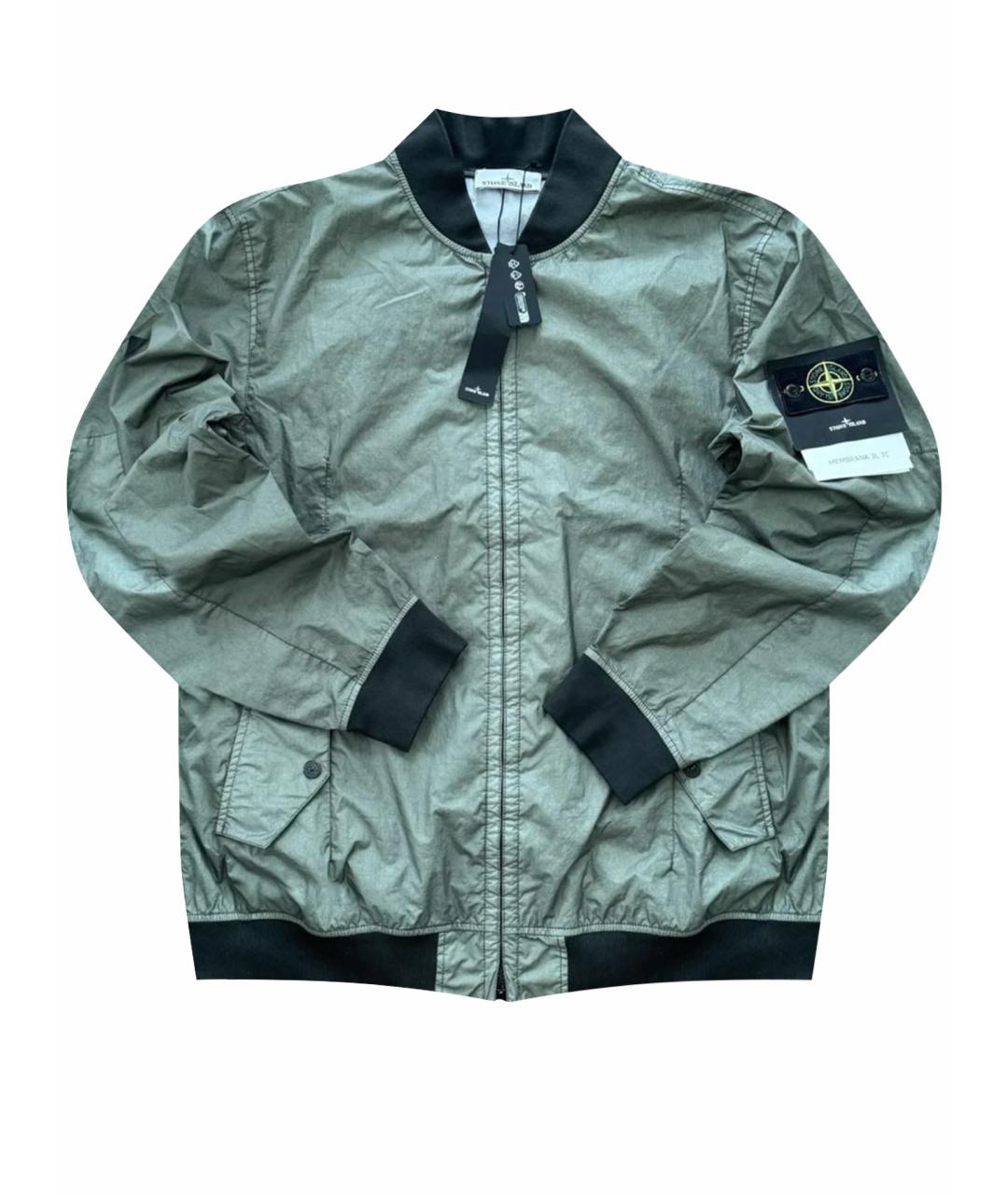 STONE ISLAND Зеленая полиэстеровая куртка, фото 1