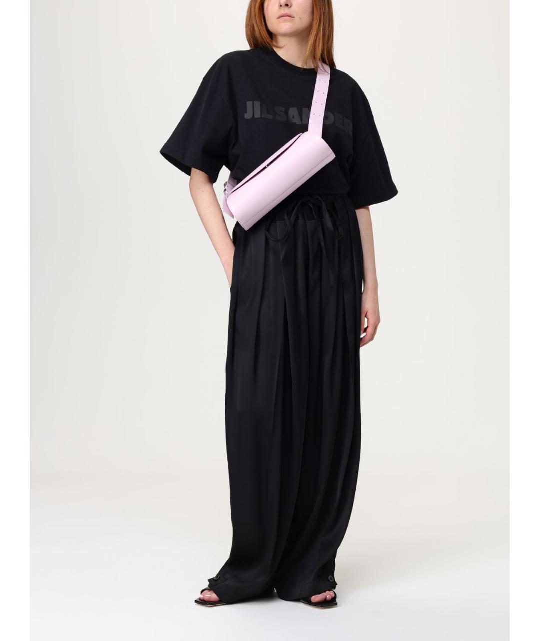 JIL SANDER Розовая кожаная сумка через плечо, фото 5