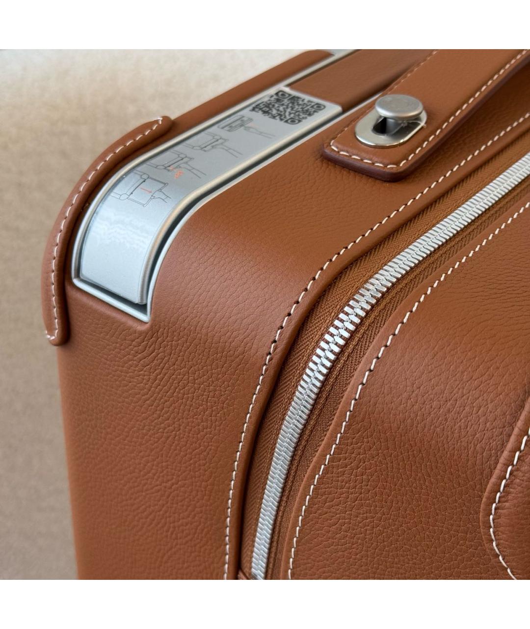 HERMES Кожаный чемодан, фото 4
