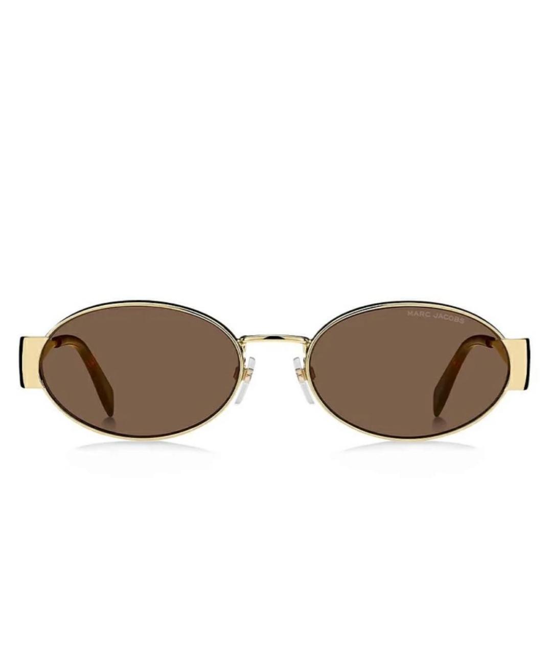 MARC JACOBS Золотые металлические солнцезащитные очки, фото 1