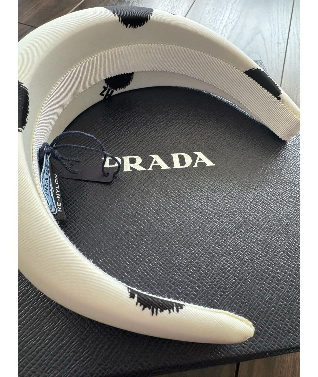 PRADA Белый ободок, фото 3