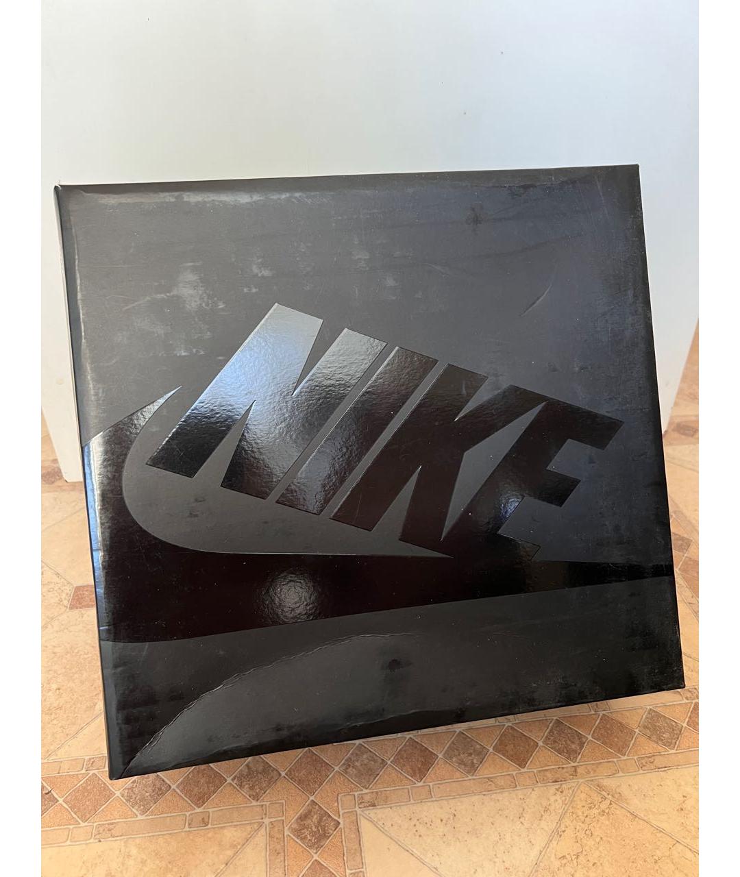 NIKE Белые кожаные высокие кроссовки / кеды, фото 7