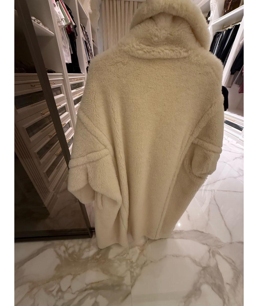 MAX MARA Бежевая шерстяная шуба, фото 3