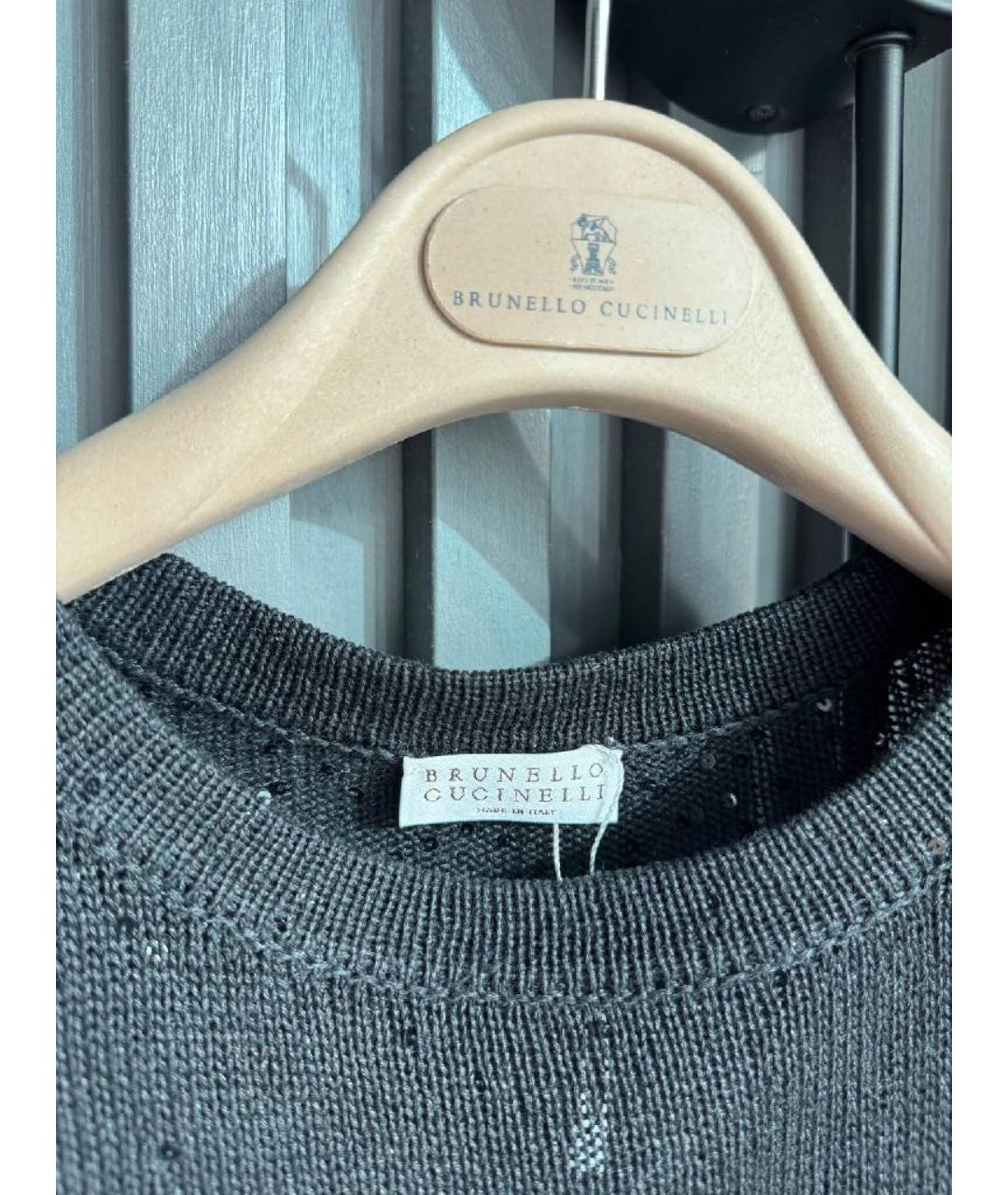 BRUNELLO CUCINELLI Черная туника, фото 4