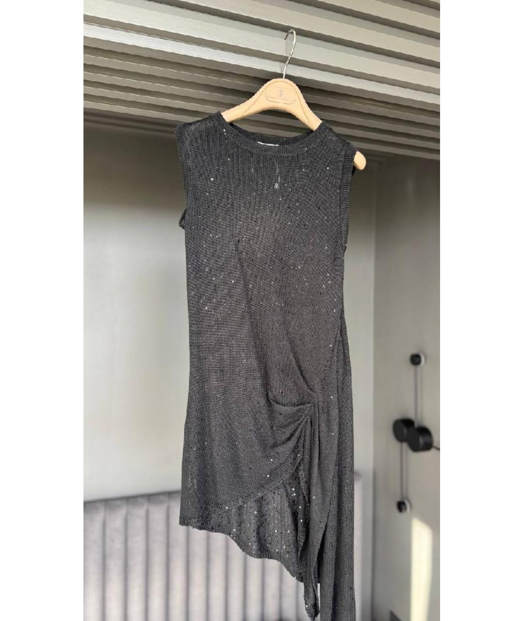 BRUNELLO CUCINELLI Черная туника, фото 6