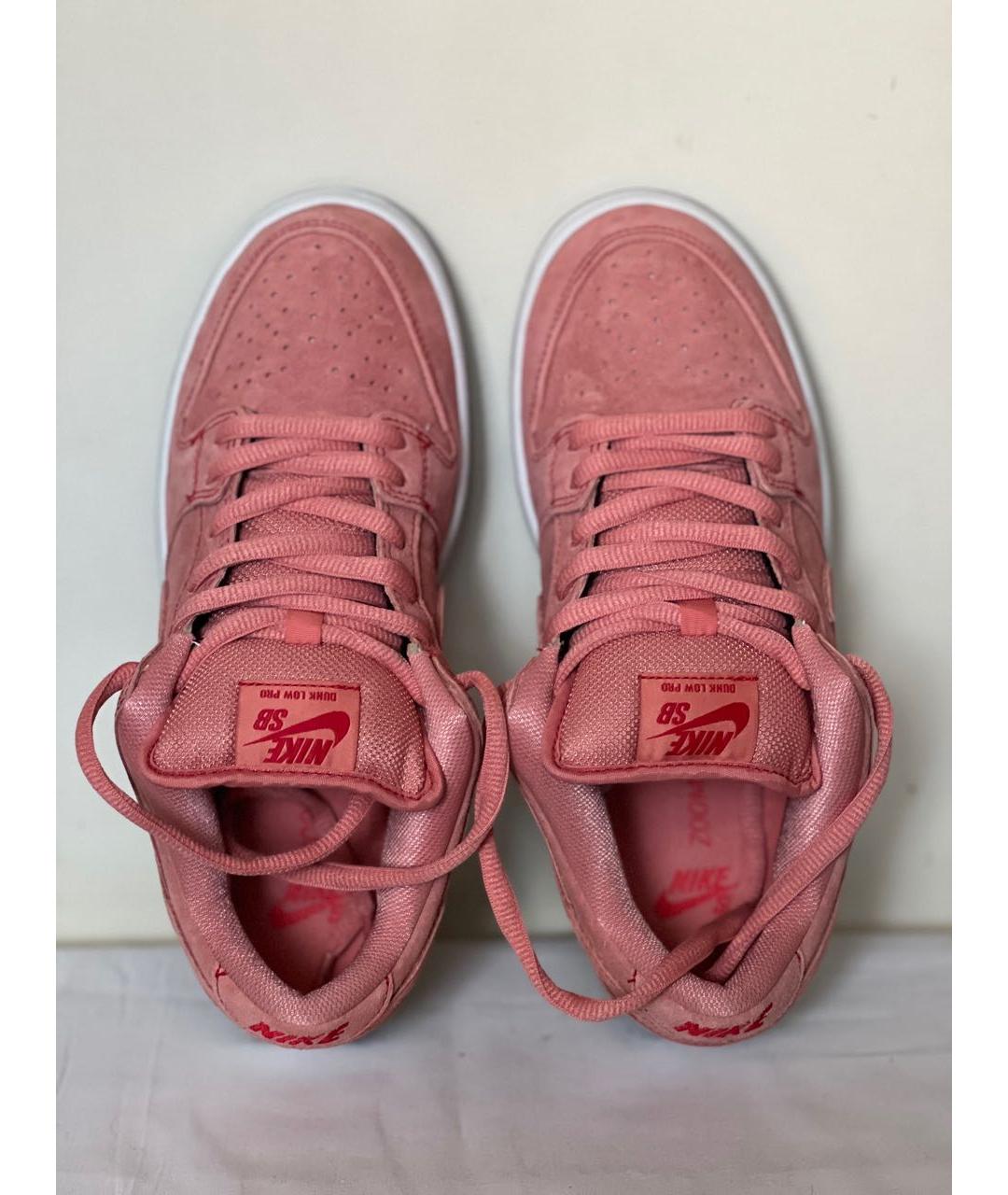 NIKE Розовые замшевые кроссовки, фото 3