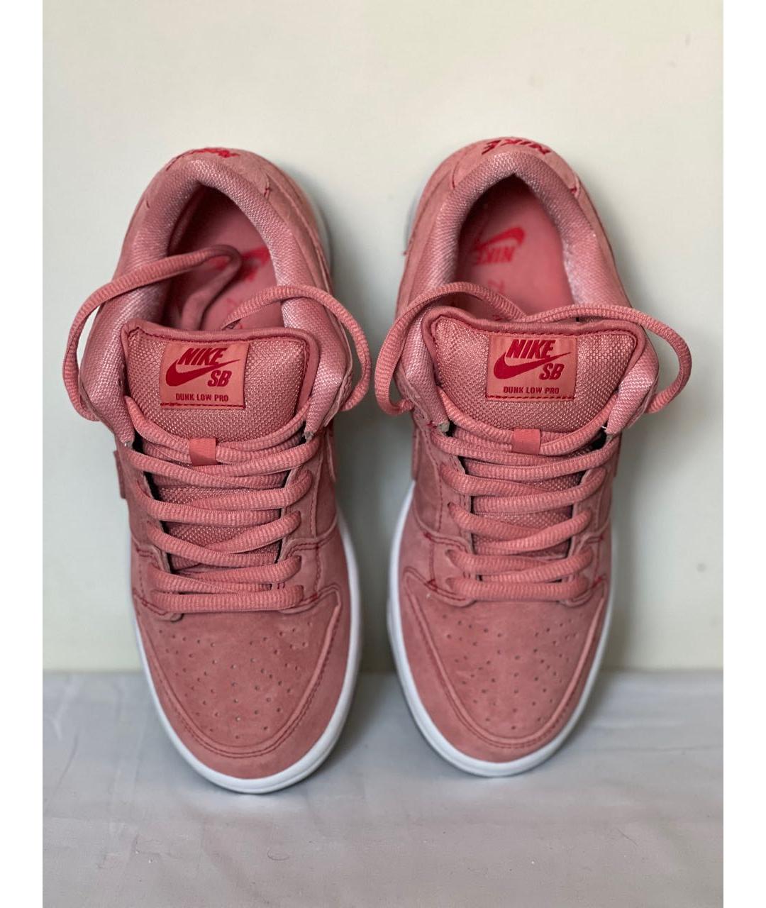 NIKE Розовые замшевые кроссовки, фото 8