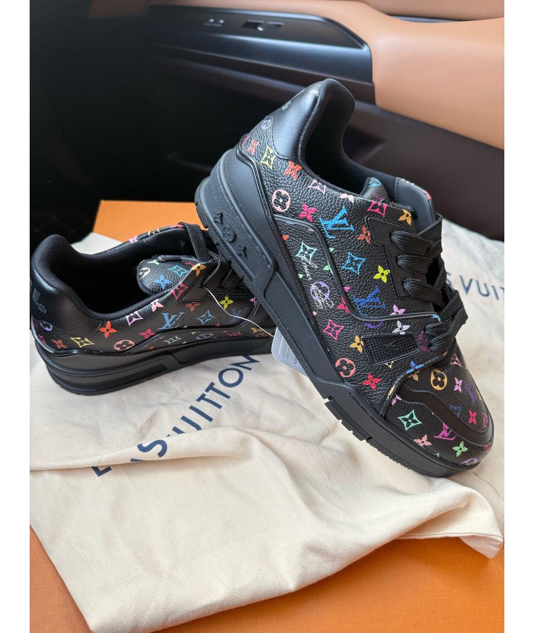 LOUIS VUITTON Мульти кожаные низкие кроссовки / кеды, фото 8