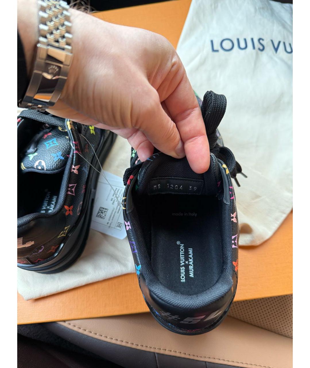 LOUIS VUITTON Мульти кожаные низкие кроссовки / кеды, фото 5