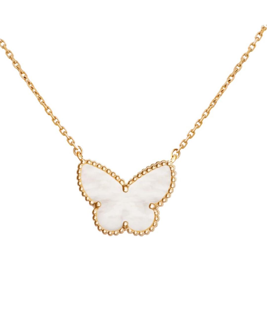 VAN CLEEF & ARPELS Белое колье из желтого золота, фото 4