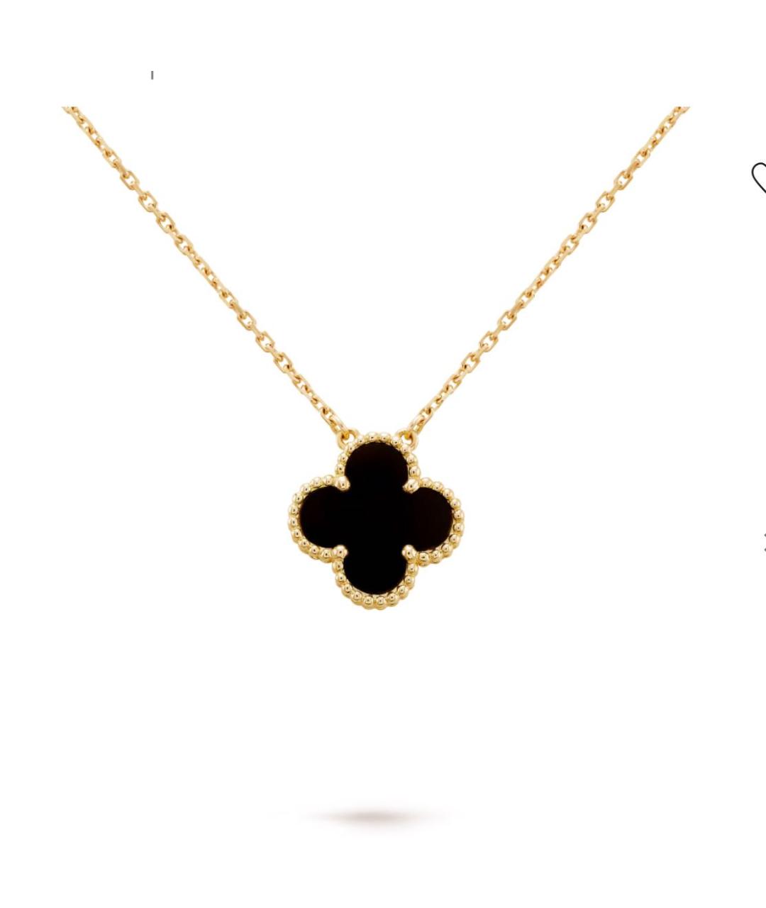 VAN CLEEF & ARPELS Черная подвеска из желтого золота, фото 5