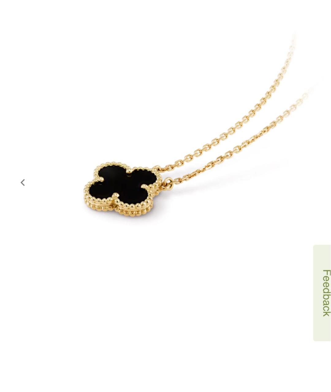 VAN CLEEF & ARPELS Черная подвеска из желтого золота, фото 3