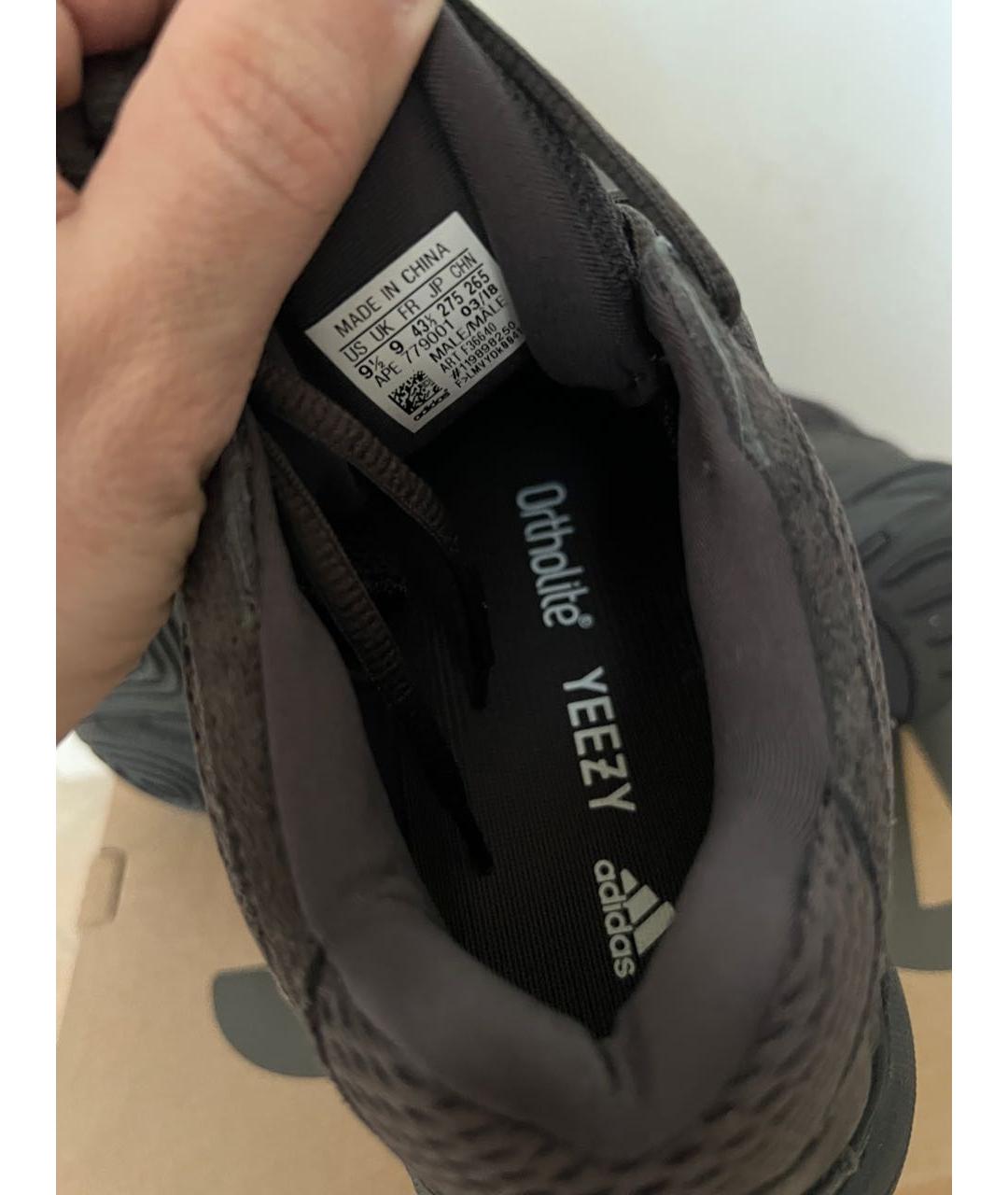 YEEZY Черные замшевые низкие кроссовки / кеды, фото 5