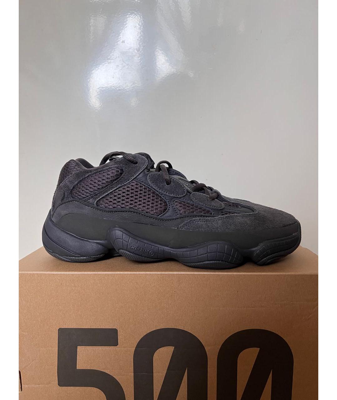 YEEZY Черные замшевые низкие кроссовки / кеды, фото 9