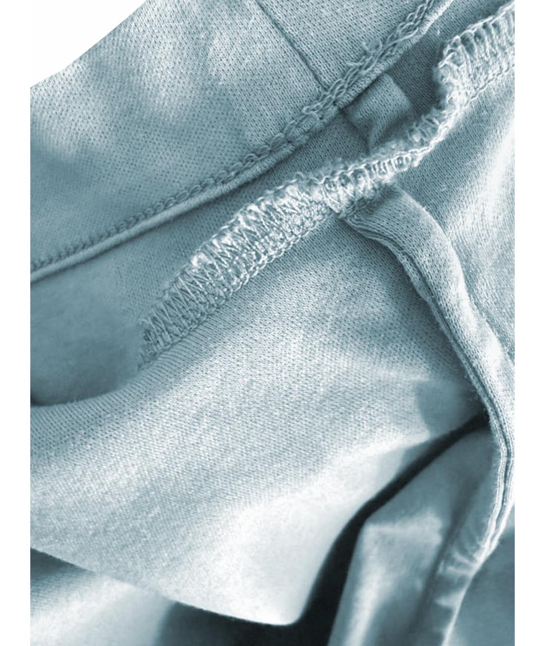 LORO PIANA Голубая хлопковая футболка, фото 11