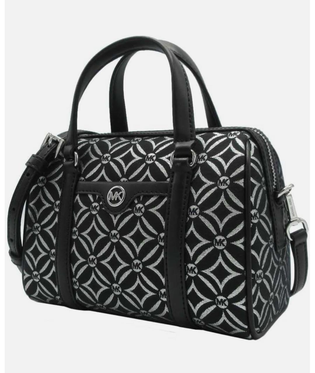MICHAEL MICHAEL KORS Черная жаккардовая сумка с короткими ручками, фото 2