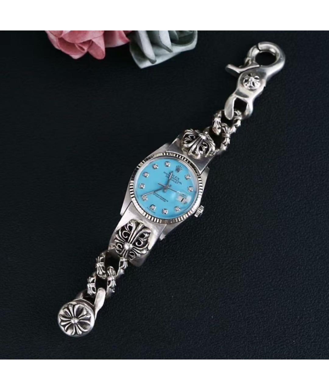 CHROME HEARTS Серебряные часы, фото 4
