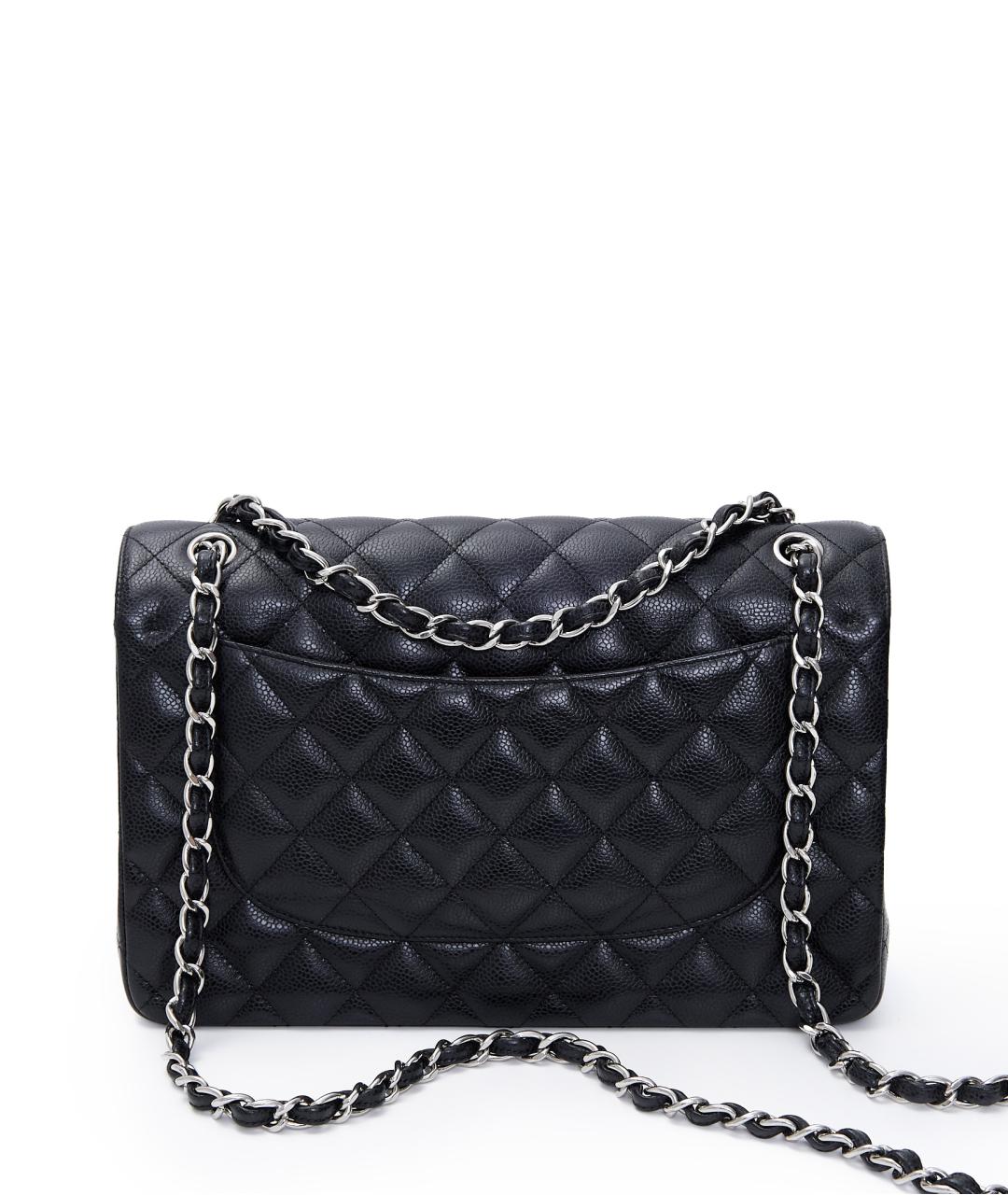 CHANEL Черная кожаная сумка через плечо, фото 3