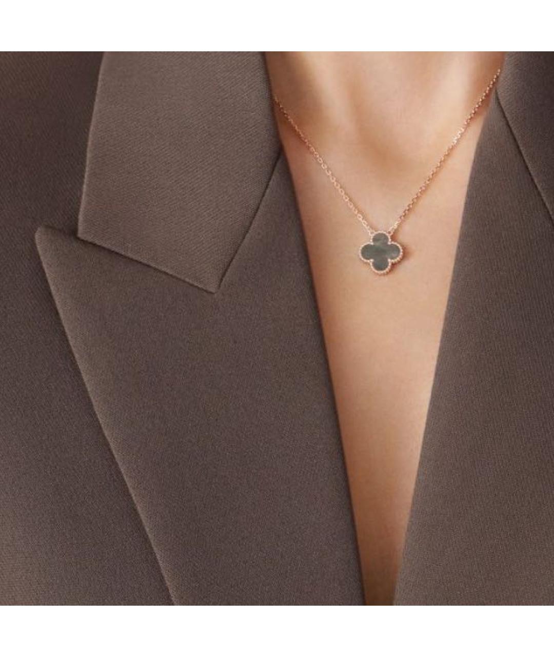 VAN CLEEF & ARPELS Серое колье из розового золота, фото 3