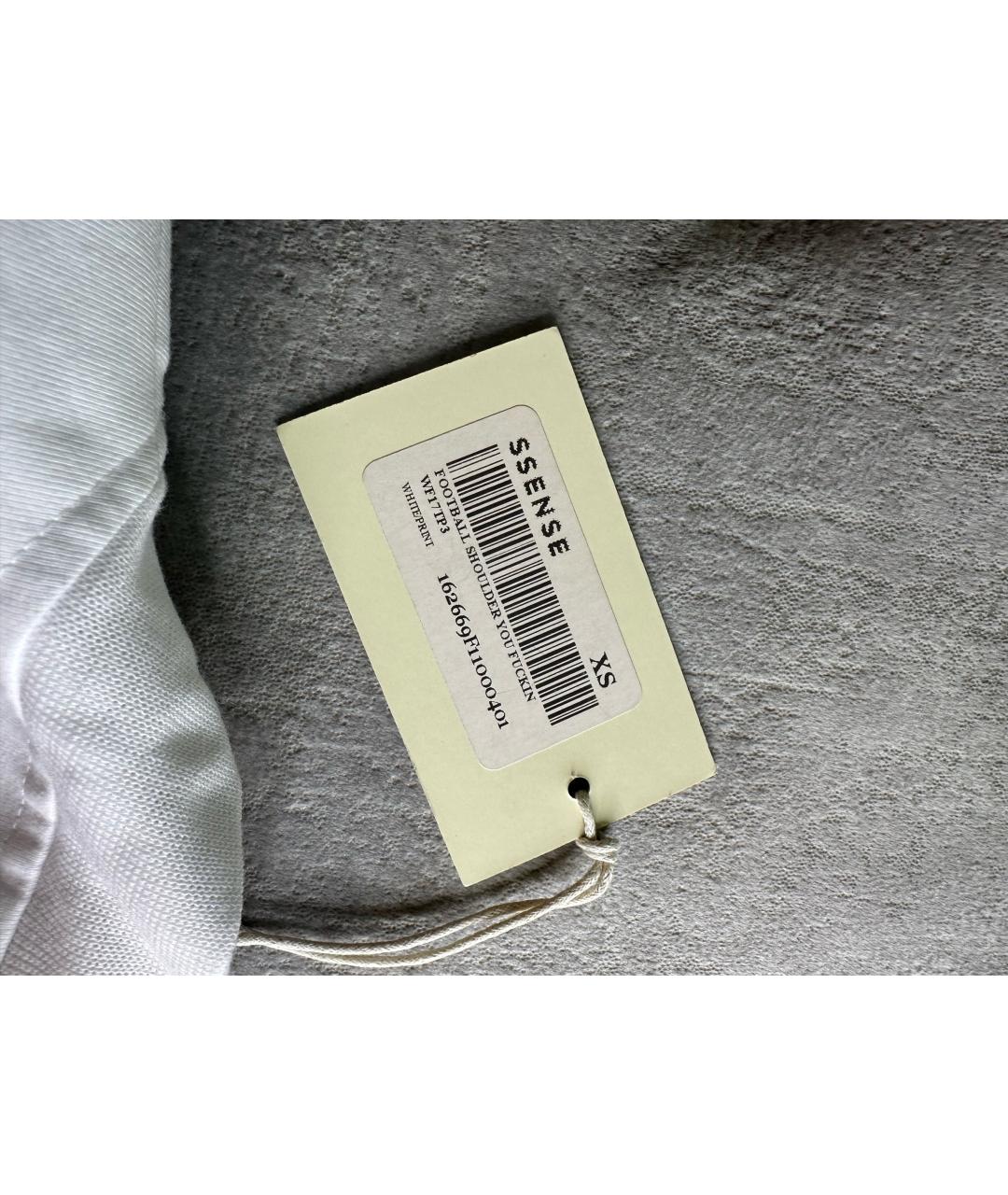 VETEMENTS Белая полиэстеровая футболка, фото 5