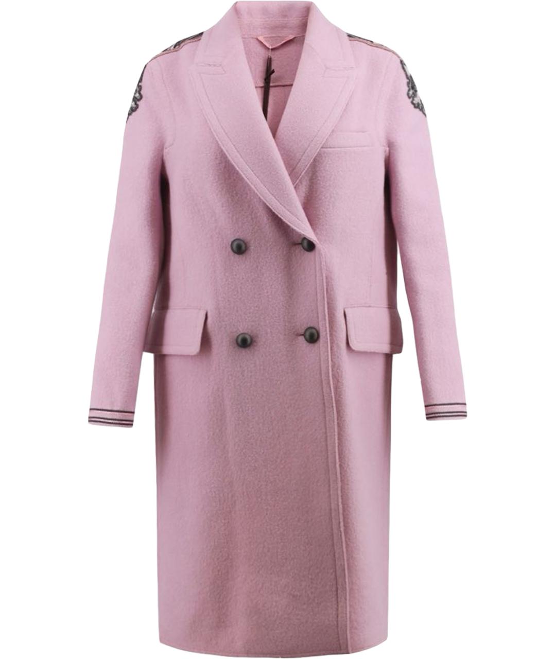 ERMANNO SCERVINO Розовое шерстяное пальто, фото 1