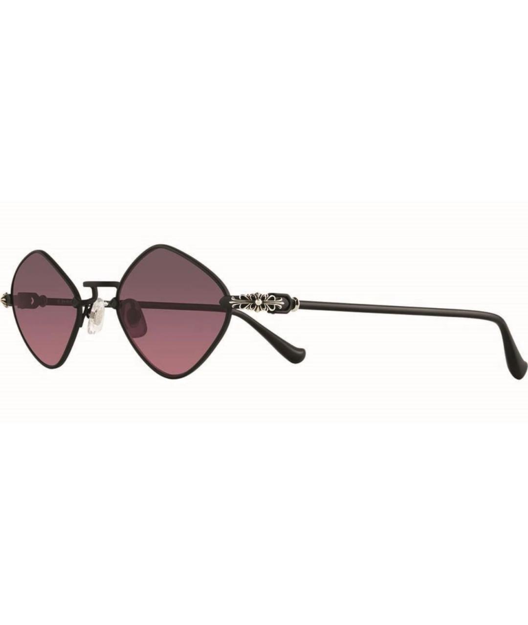 CHROME HEARTS Черные металлические солнцезащитные очки, фото 1