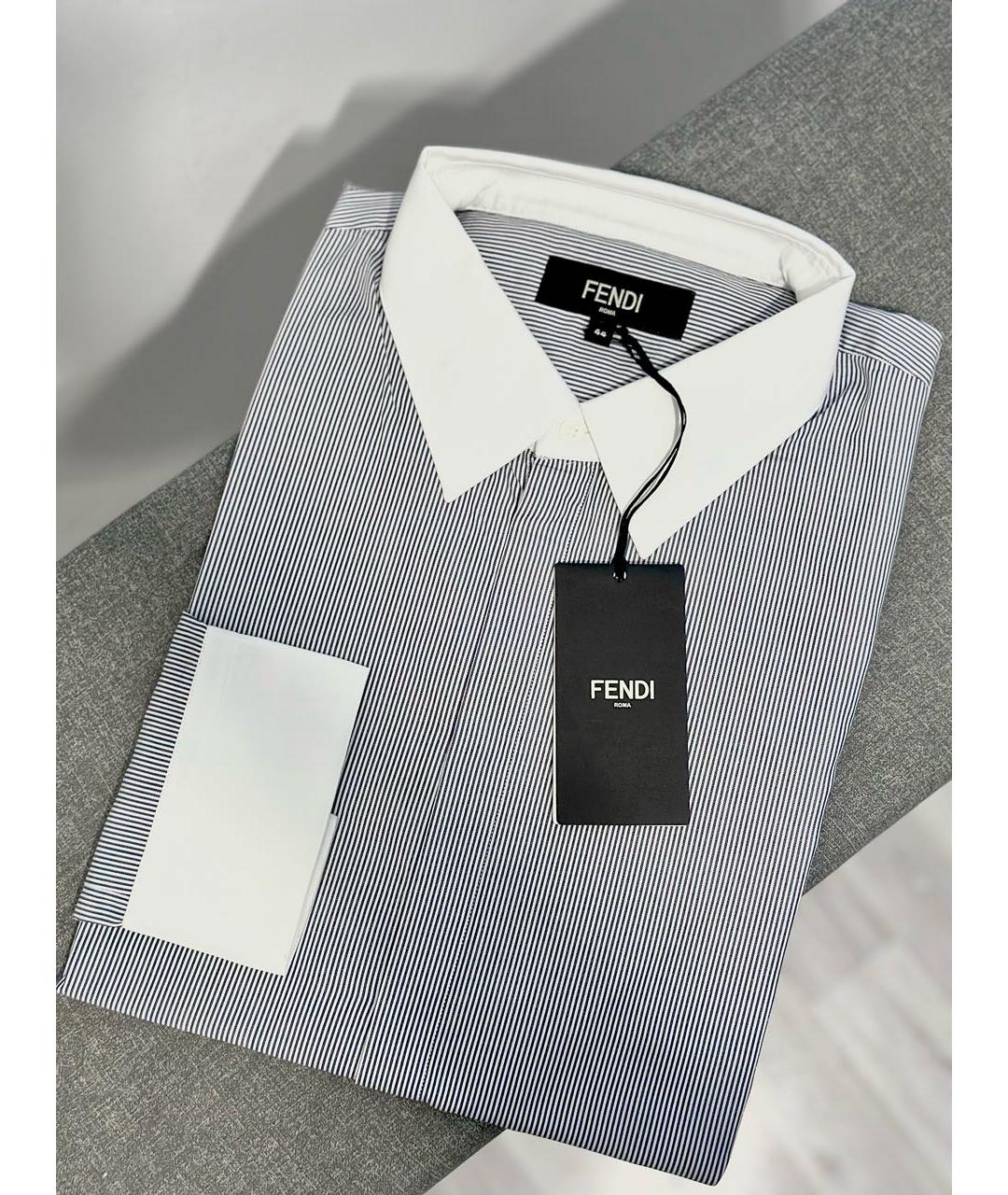 FENDI Хлопковая классическая рубашка, фото 8