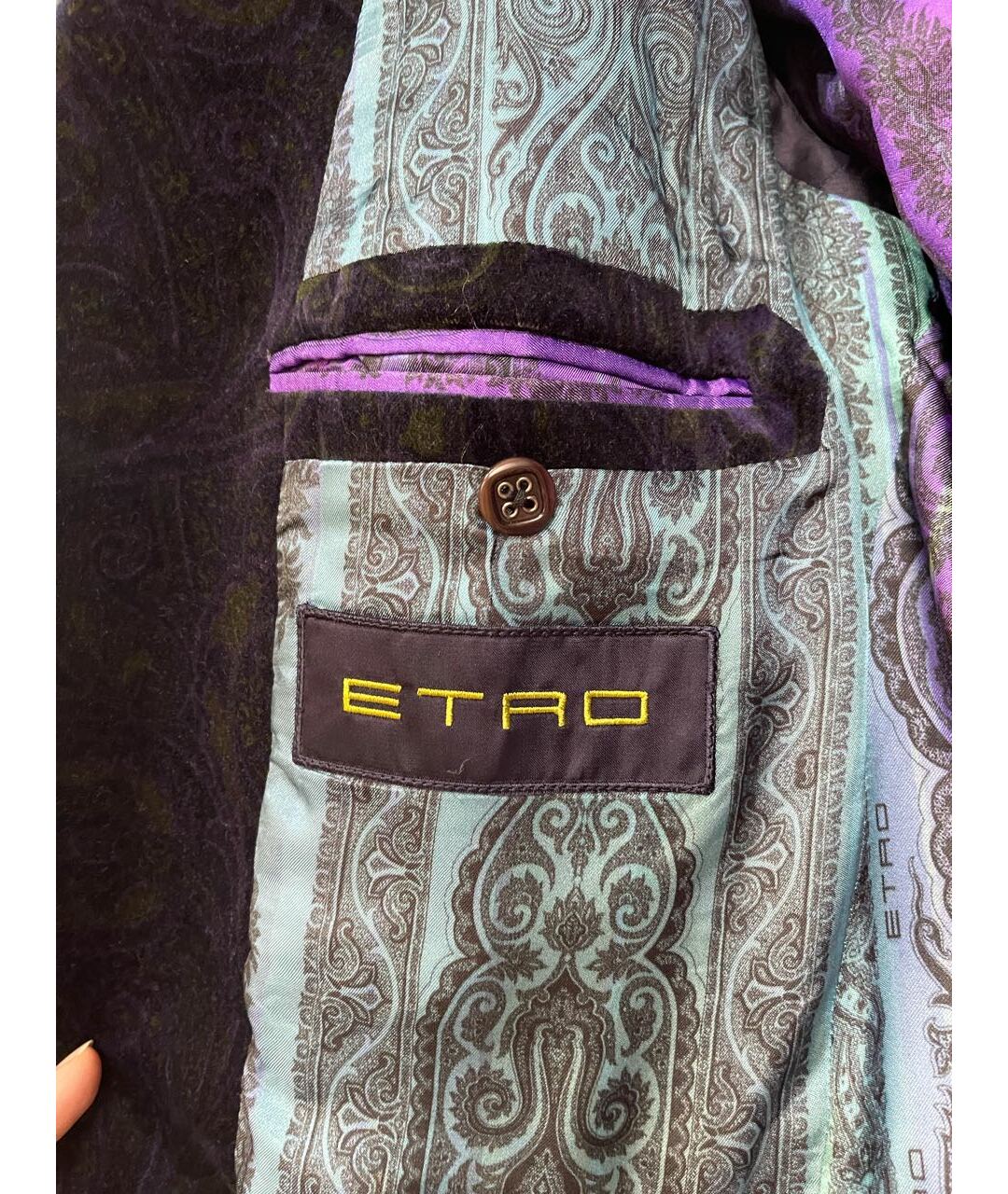 ETRO Велюровый пиджак, фото 3