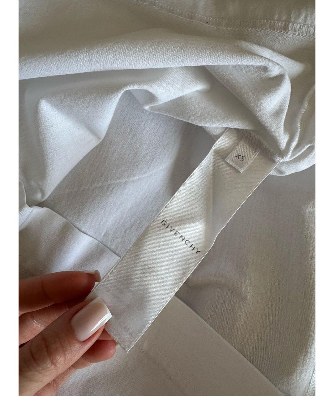 GIVENCHY Белая хлопковая футболка, фото 8