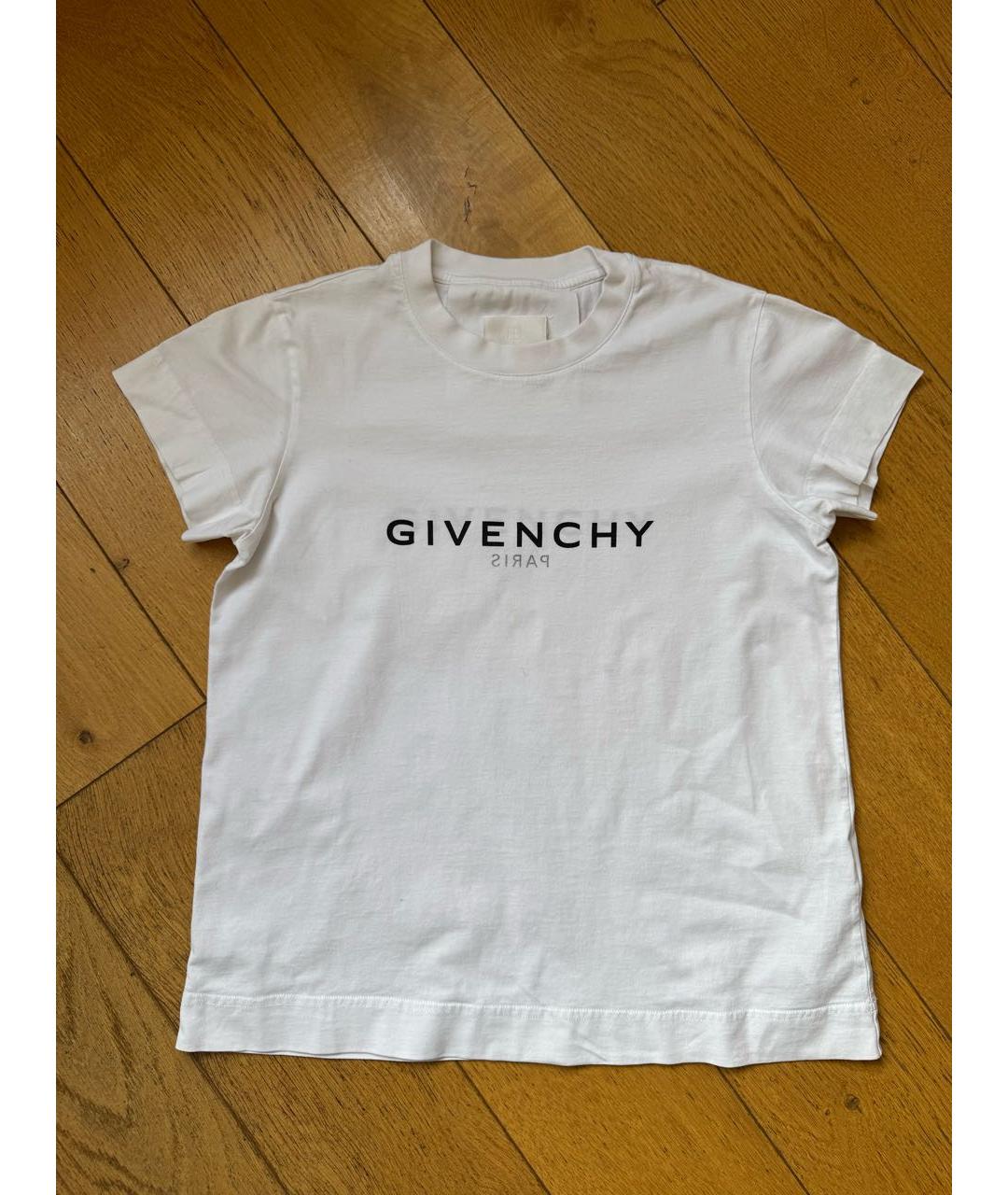 GIVENCHY Белая хлопковая футболка, фото 9