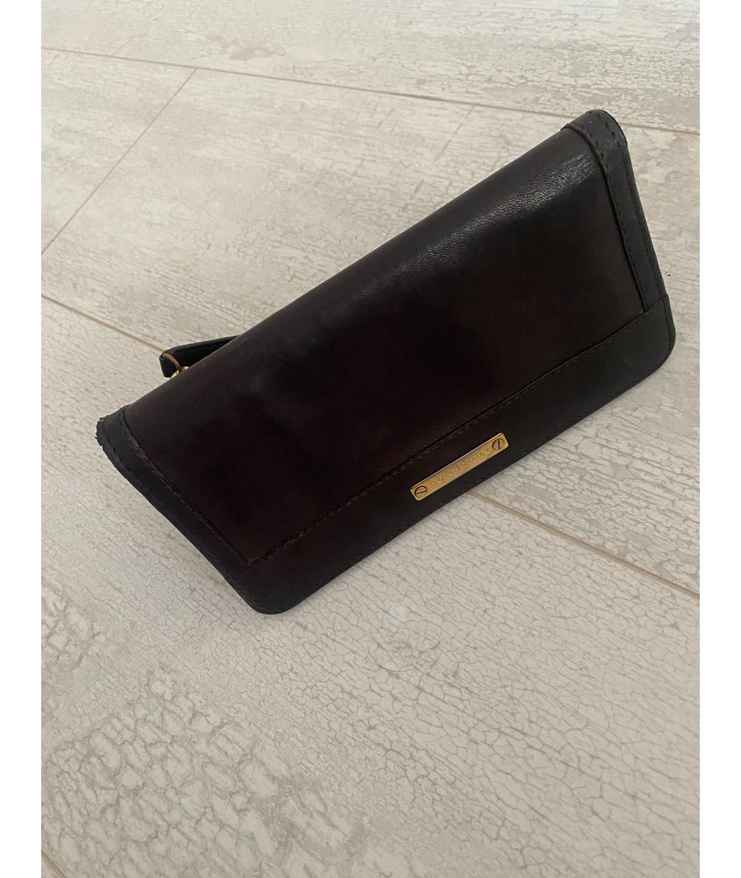 BURBERRY Коричневый кожаный кошелек, фото 2