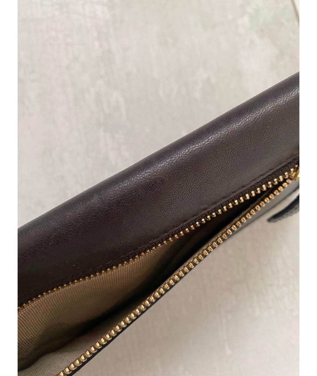 BURBERRY Коричневый кожаный кошелек, фото 5