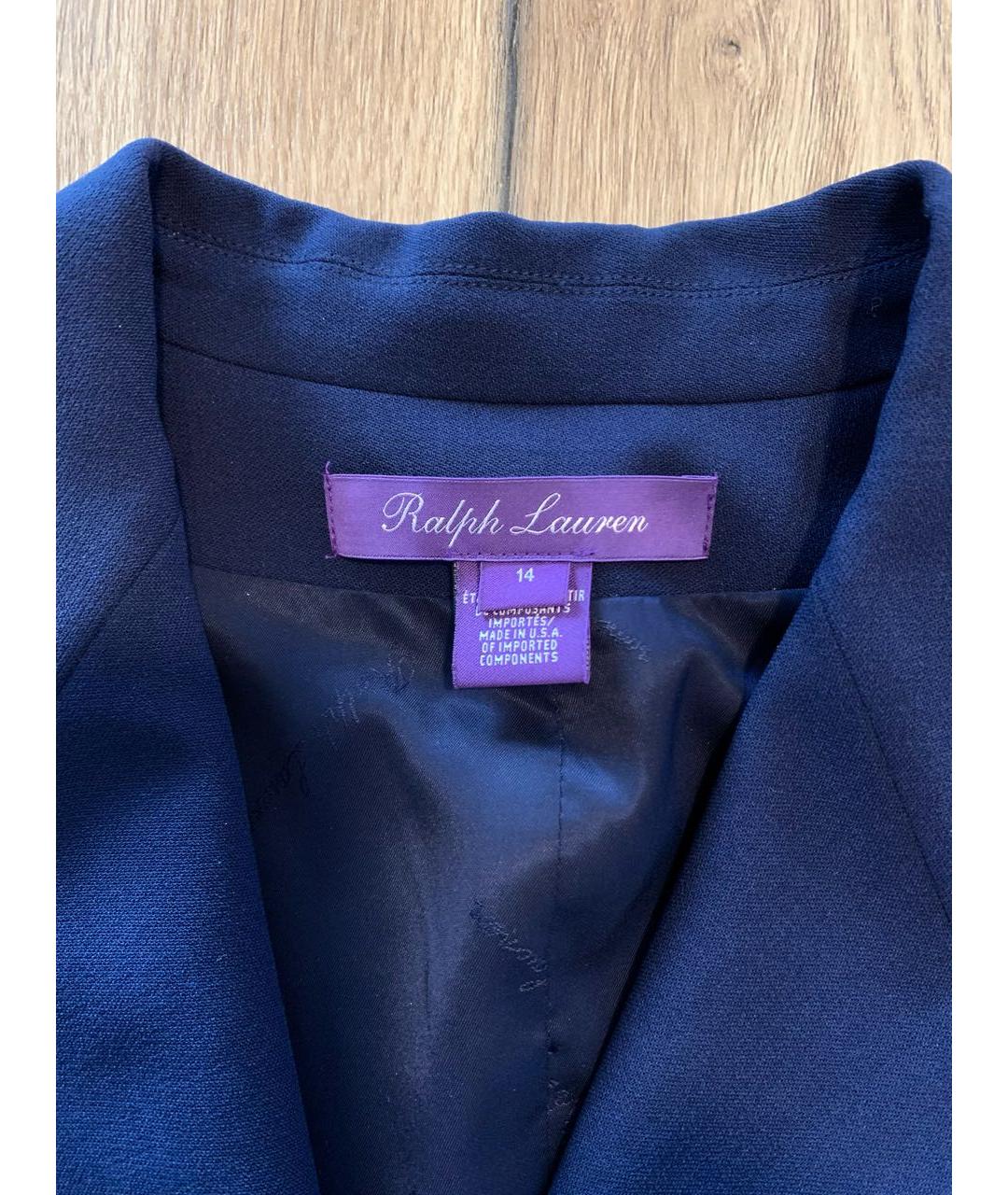 RALPH LAUREN Темно-синий шерстяной комбинезон, фото 4