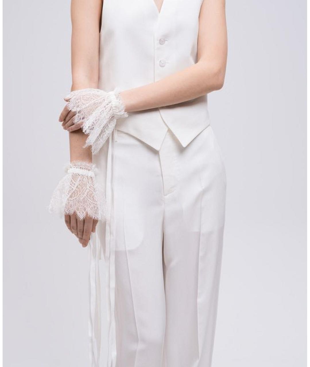 ANN DEMEULEMEESTER Белые митенки, фото 2