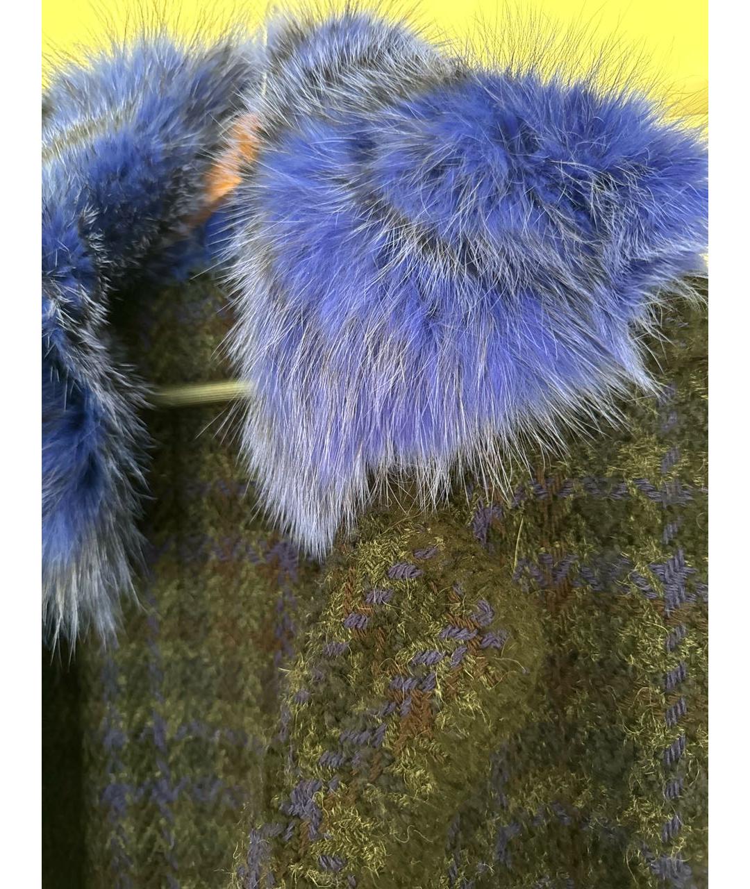ETRO Темно-синее твидовое пальто, фото 4