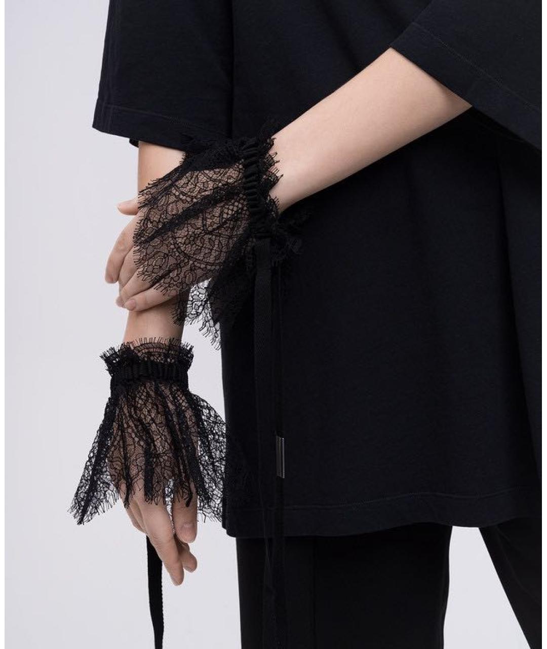 ANN DEMEULEMEESTER Черные митенки, фото 2