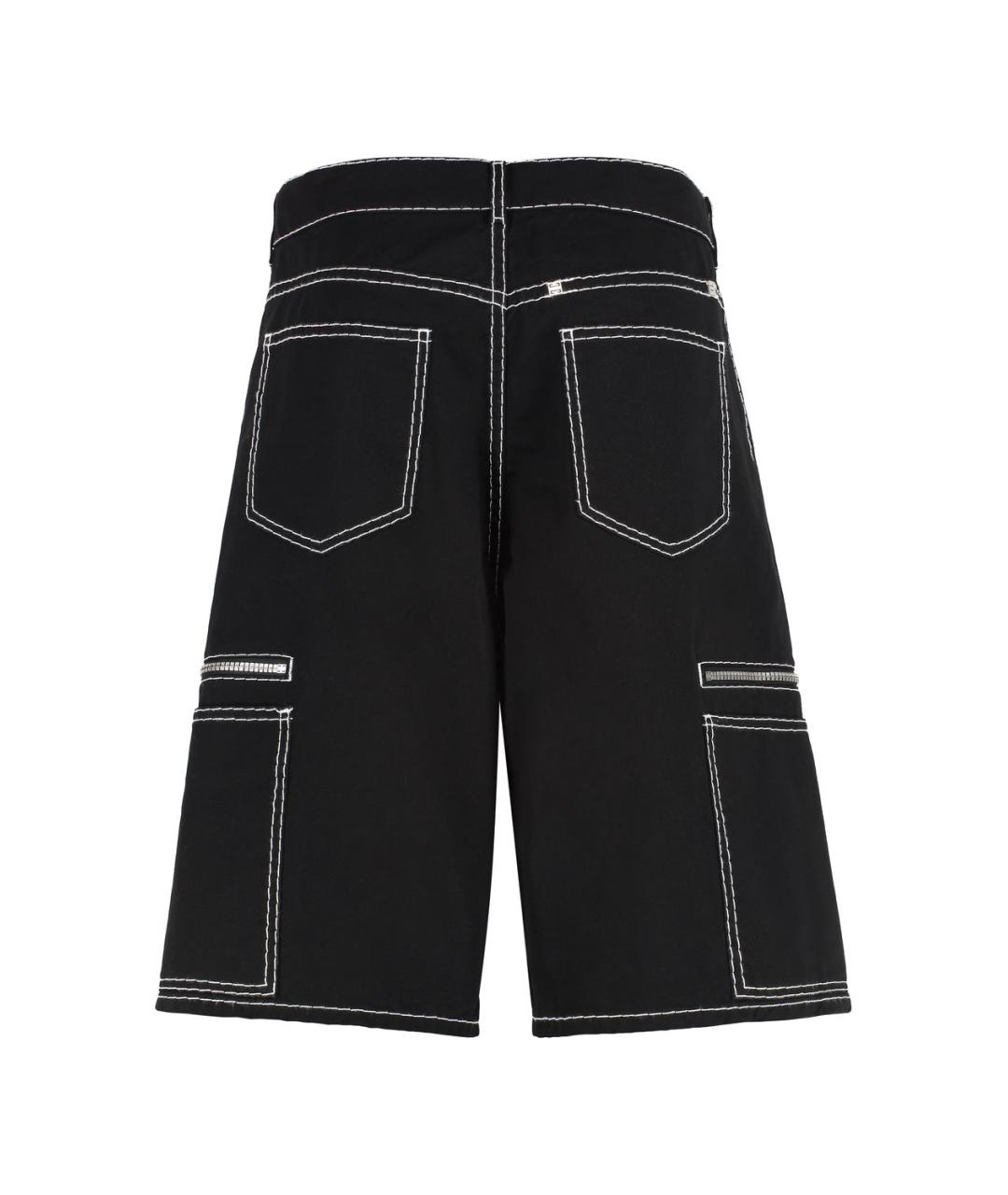 GIVENCHY Черные полиэстеровые шорты, фото 2