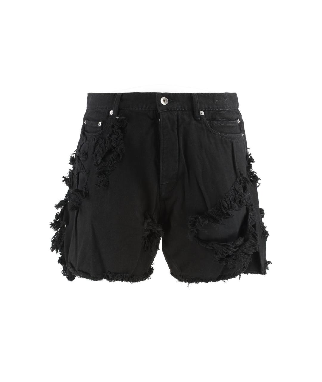 RICK OWENS DRKSHDW Черные хлопковые шорты, фото 1