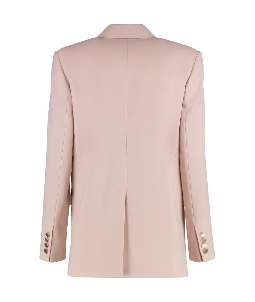 MAX MARA STUDIO Розовый шерстяной жакет/пиджак, фото 2