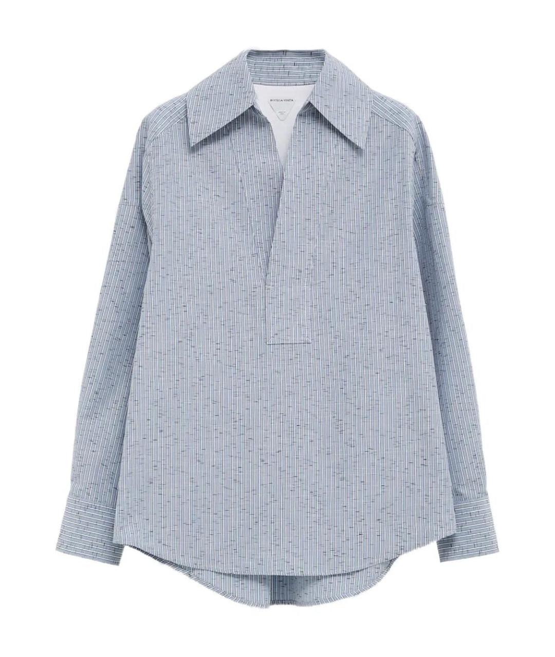 BOTTEGA VENETA Голубая хлопковая рубашка, фото 1